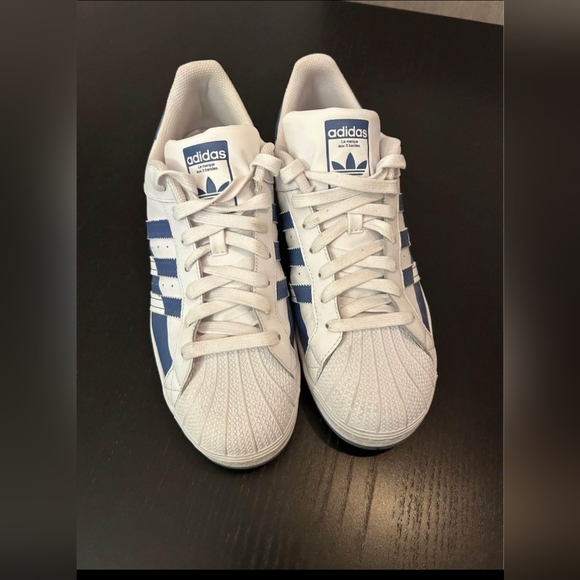 Adidas Originals Superstar Split - White Crew Blue - Picture 2 of 3